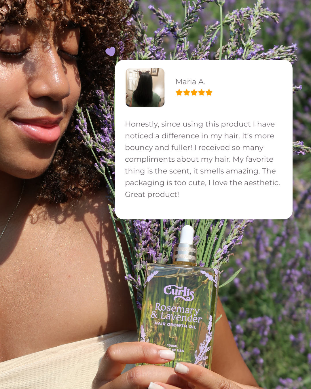 Premium Rosemary & Lavender Hair Growth Oil | Stimulates Growth & Thickness